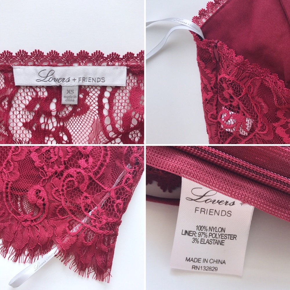 NWOT Lovers + Friends Remember Me Lace Bralette - Picture 4 of 5